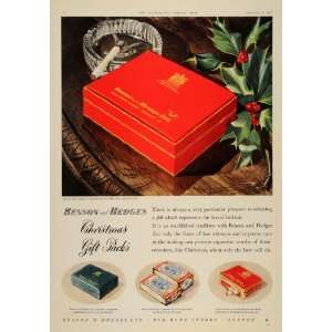  1955 Ad Benson & Hedges Cigarettes Gift Box Christmas 