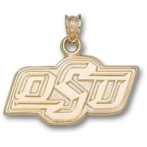  Oklahoma State University New OSU 1/2 Pendant (14kt 