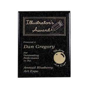  Sapphire Blue   8 x 10   Award plaque with an etched metal plate 