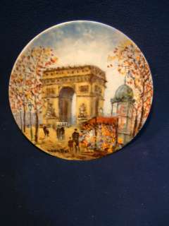 Arc De Triomphe. Louis Dali collector plate. Limited edition 
