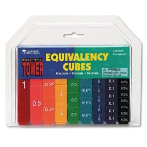 Learning Resources  Fraction Tower Activity Set, Math Manipulatives 