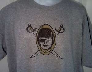 Oakland RAIDERS 1960s Throwback Style Logo T Shirt Small  
