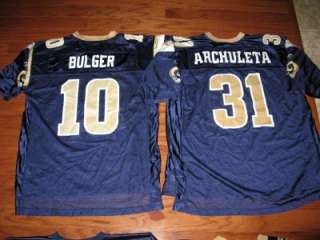   ADULT NFL JERSEYS PACE HOLT TURLEY BULGER WILLIAMS ARCHULETA  