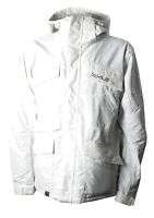 QUIKSILVER MENS DOUBLE DAFFY JACKET WHITE LARGE NWT Reg $300.00 