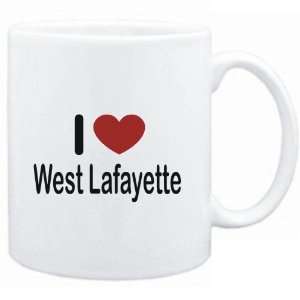  Mug White I LOVE West Lafayette  Usa Cities Sports 