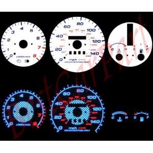  93 97 Mazda Mx6 Mx 6 626 At Indiglo Gauges Blue Gauge 