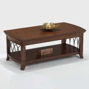  Bernards Cathedral Cherry with Metal Accents Coffee Table 
