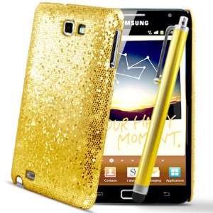  Gold Sparkle Glitter Hard Case Cover Samsung Galaxy Note 