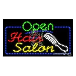 Hair Salon LED Sign 17 inch tall x 32 inch wide x 3.5 inch deep 