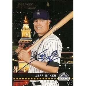  Chicago Cubs Jeff Baker Signed 2004 Donruss Studio Card 