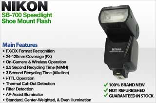 nikon speedlight sb 700 flash specifications type shoe mount guide no 