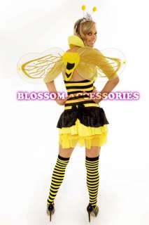 214 Ladies Bumble Bee Fancy Dress Costume Outfit +Wings  