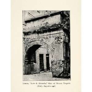   Trieste Italy Architecture   Original Halftone Print