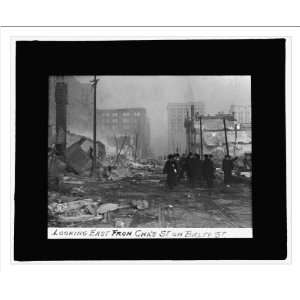   fire, 1904] Looking east from Chas. St. on Balto. St.