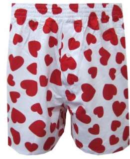  Classic Hearts on White Boxer Shorts for men Clothing