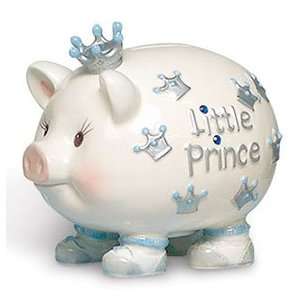   Prince Ceramic Piggy Bank by Mud Pie Baby Toddler Boys Toys Baby