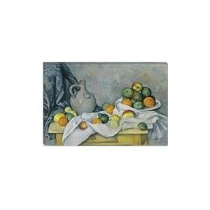   and Bowl of Fruit) 1893 1894 by Paul Cezanne Canvas