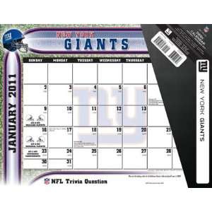  Turner New York Giants 2011 22X17 Desk Calendar Sports 