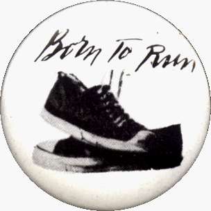   Springsteen   Born To Run (Tennis Shoes)   1 1/2 Button / Pin Shoes