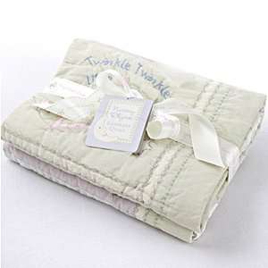   Baby Aspen Infant Nursery Rhymes Keepsake Quilt Blanket Gift Set Baby