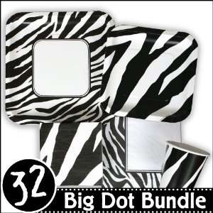  Zebra   Baby Shower Party Supplies & Ideas   32 Big Dot 