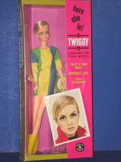 TWIGGY Barbie Doll 1967 NRFB Mattel MOD  