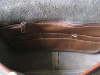   Dooney & Bourke Taupe British Tan AWL Carrier Shoulder Handbag  