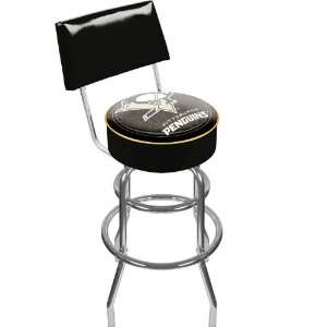   Padded Bar Stool with Back   Game Room Products Pub Stool NHL   Hockey