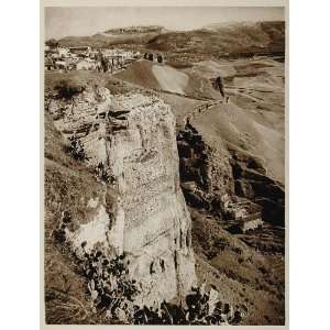  1925 Ronda Town Andalusia Spain Photogravure Hielscher 