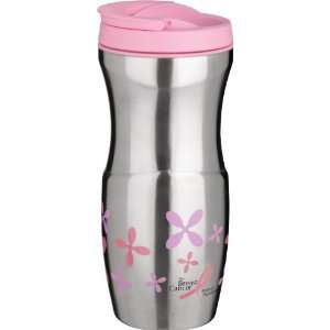   Trudeau Lulu 16 Ounce Stainless Steel Tumbler, Pink