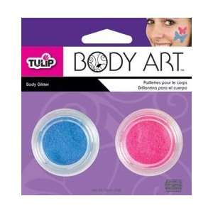  Duncan Crafts Tulip Body Art Glitter 4.5g 2/Pkg Aqua/Neon 