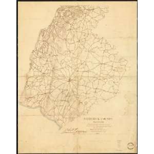  Civil War Map Frederick County, Maryland / prepared under 