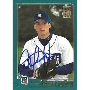  Adam Pettyjohn Signed Detroit Tigers 2001 Topps Card 