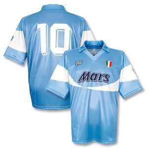  90 91 Napoli Home Jersey + No.10 (Mars Sponsor) Sports 