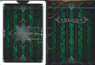 ARTIFICE in GREEN PLAYING CARDS V2 LIKE BICYCLE  