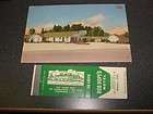 Bob Hope Motel Marshall Texas Vintage Linen Postcard & Universal 