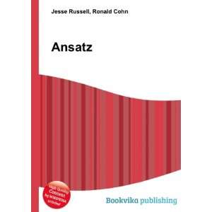  Ansatz Ronald Cohn Jesse Russell Books