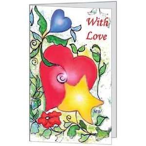   Heart Greeting Card (5x7) by QuickieCards. Always Fast 