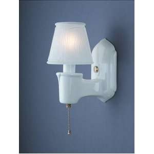 CER 7150   Justice Design   Chateau Single arm W/ Clip on Glass Shade 