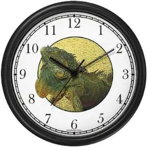  Iguana Wall Clock by WatchBuddy Timepieces (Slate Blue 