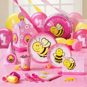    Sweet As Can Bee 1st Birthday Deluxe Party Pack for 8 Toys & Games