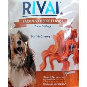 Rival Bacon & Cheese Flavor Treats for DogsSoft & Chewy 6 oz. bags 