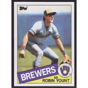  1985 Topps #340 Robin Yount   Milwaukee Brewers [Misc 