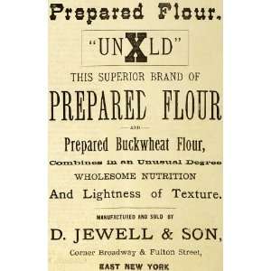  1889 Ad Flour Buckwheat Jewell Baking Bakery Food Unxld 