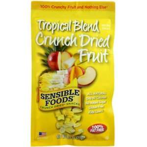 Sensible Foods Crunch Dried Snacks, Tropical Blend, 0.75 Ounce Pouches 