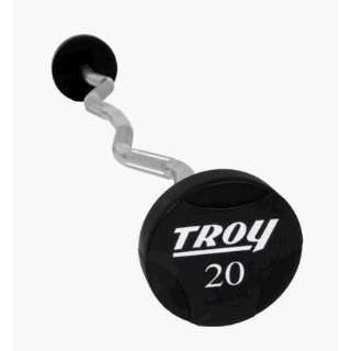  Troy Barbell TZB 020 110US Solid Urethane Ez Curl Contoured Barbell 