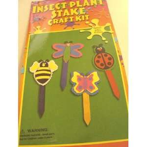  12 Childrens Insect Plant Stake Craft Kits Toys & Games