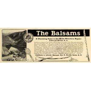  1912 Ad Balsams Dixville Notch North Carolina Resort 