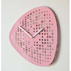  Karim Rashid Orikami Clock, 16GA STEEL, Pink PNK