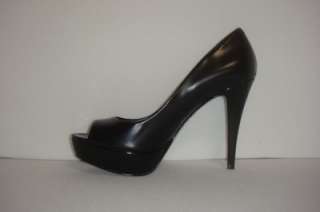 New Guess Open Toe Pumps By Marciano Abellona Black Multi Leather 7